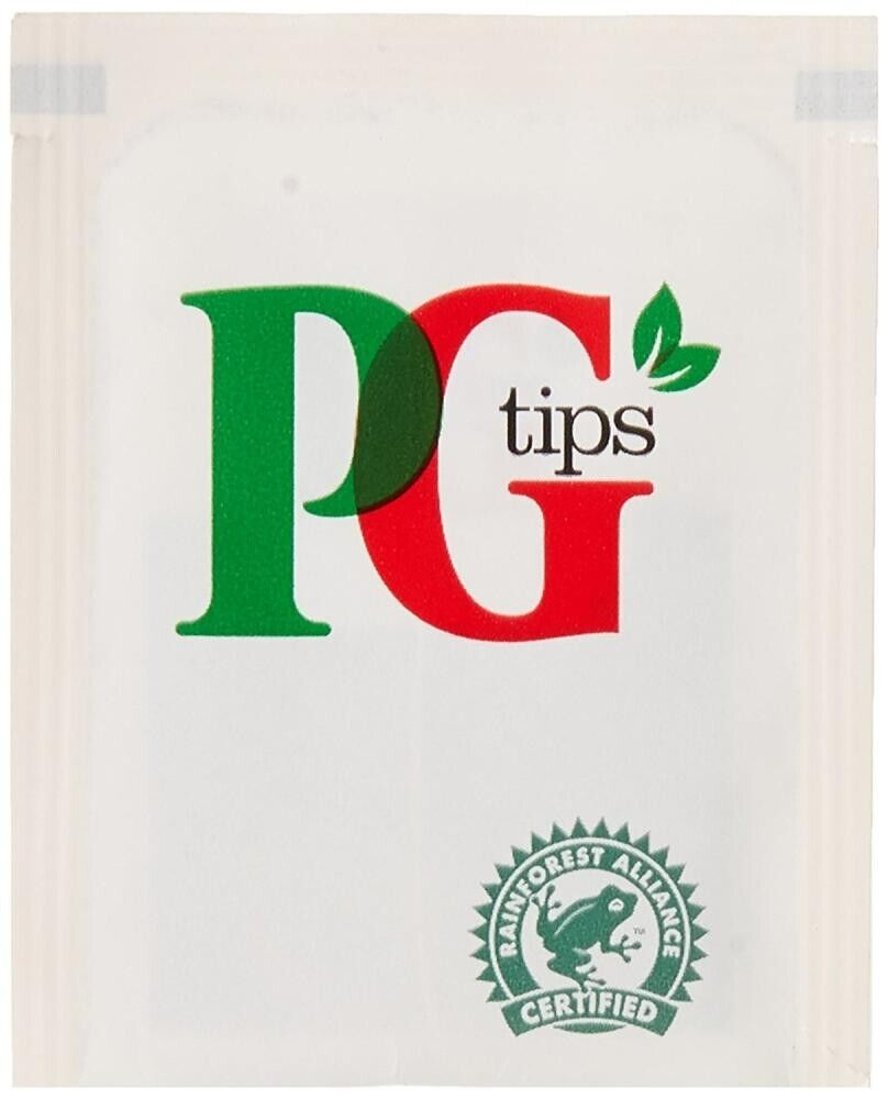 PG Tips Tea Bags Sachets - Individual Enveloped Tagged Tea Bags  Black Tea